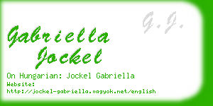 gabriella jockel business card